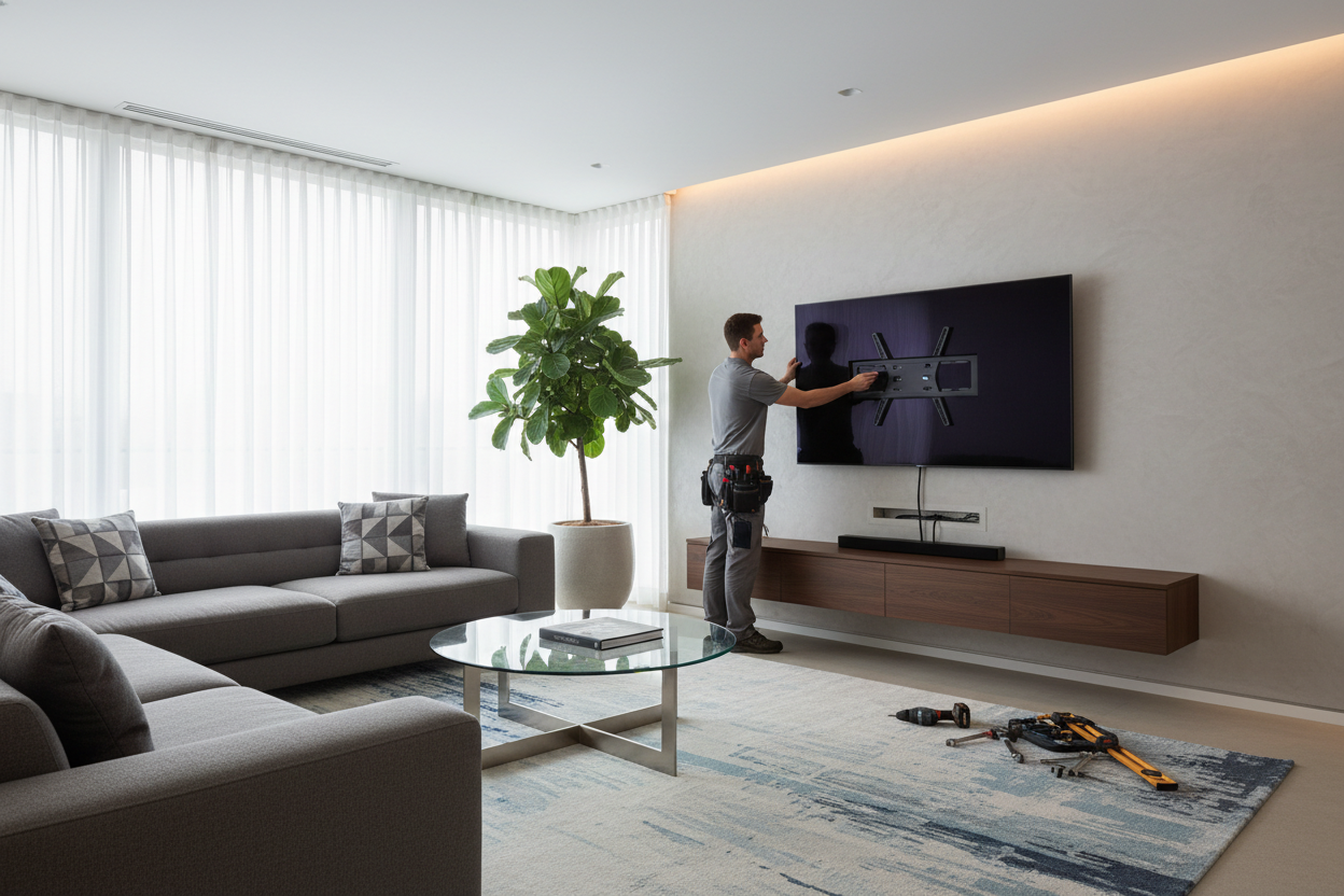 Professional TV wall mounting service